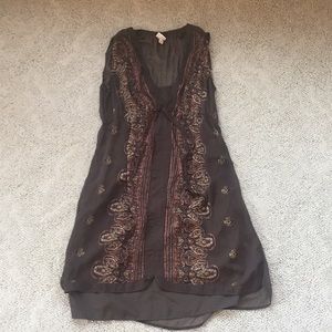 Merona Boho Sheer Sleeveless Dress